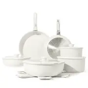 Carote Nonstick Cookware Sets, 17 Pcs Granite Non Stick Pots and Pans Set with