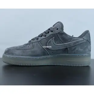 Nike Air Force 1 07 LV8 Suede AF1 灰麂皮 3M 經典 男女滑板鞋 AA1117-900