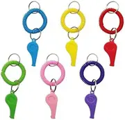 Plastic Whistle Sport Whistle with Bracelet Keychain,Sport Whistles with Bracelet Keychain,Loud Clear Plastic Whistles with Bracelet Keychain,Loud Crisp Clear Sound Plastic Whistle with Bracelet