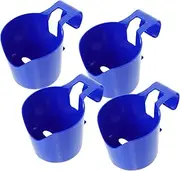 Happyyami 4pcs Pool Cup Holder Floating Drink Holder Beverage Holder Pool Side Cup Holder Pool Accessories Beverage Cup Holders Swimming Pool Drink Holder Plastic Blue re-usable