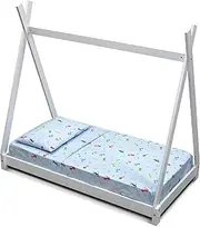 GOYSILA Montessori Bed Linen 70 x 140 cm, 1 Fitted Sheet with Elasticated Corners, 1 Top Sheet, 1 Pillowcase, 100% Cotton, Oeko Tex
