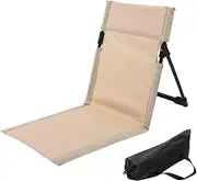 Beach Chair Lounger - Foldable Canvas Beach Mat Lounger | Portable Sand Chair | Reusable Water Proof Sand with Adjustable Backrest for Tanning, Travel, and Relaxation, Indoor & Outdoor Use