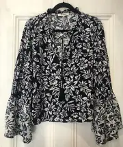 BNWT Rip Curl XS Navy And White Drifter Top Tunic Boho
