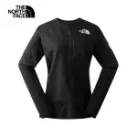 【THE NORTH FACE 官方旗艦】北面女款黑色WINDWALL防風經典LOGO長袖上衣｜84LJJK3