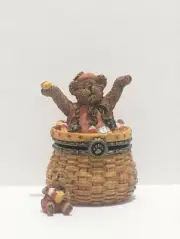 Boyds Treasure Box Fall/ Pumpkin Basket Hinged Box 392141LB