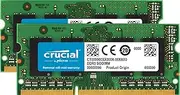 Crucial 16GB Kit (8GBx2) DDR3L 1600 MT/s (PC3L-12800) SODIMM 204-Pin Memory - CT2KIT102464BF160B