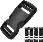 Buckle 1 inch 4 Set, Quick Side Release Buckles for 1'' Webbing, 8Pcs Plastic Tr