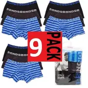 Boys Bonds Kids Underwear Bulk 9 Pairs Trunks Boyleg Boxer Shorts Blue