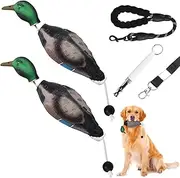 Scopaven Duck Training Dummy With Leash & Whistle - Durable Retriever Dummy for Waterfowl Retrieval, Hunting Toys and Bumpers for Dogs