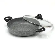 RELICE Nonstick Multipurpose Pasta Pot Saucepan with Glass Lid Two-Handled Kitchen Cookware for Soup Noodle Effortless Cleanup, Induction Comptable, PFOA Free 2025 New (3.6 qt) 28cm