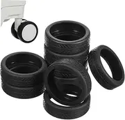 [DEARMAMY] Luggage Suitcase Wheels Cover Set 8 Pcs Wheel Protector Silicone Suitcase Wheel Covers Easy to Install Sturdy