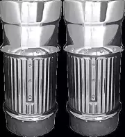 Covington Fork Leg Bells Covers Dimpled Chrome Pair Ultra Limited CVO 14-21