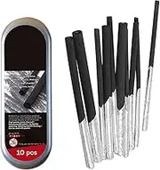 Williow Charcoal Set of 10 Natural Drawing Charcoal Charcoal Pencils Set Black Drawing Pencils for Drawing, Sketching Art, 4 Different Sizes