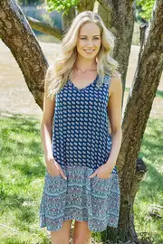 Scarf Print Tunic--PAR-51040465