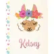 Kelsey: 2020. Personalized Weekly Llama Planner For Girls. 8.5x11 Week Per Page 2020 Planner/Diary With Pink Name