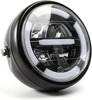 Motorcycle Headlights 7 inch Universal Cafe Racer Round Motorcycle LED Head lamp Headlamp Distance Light Refit 7" Motorcycle Headlight For Cafe Racer