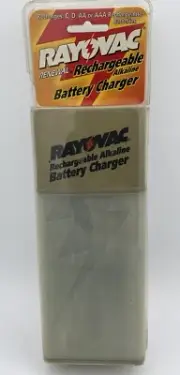 Rayovac Renewal Rechargeable Alkaline Battery Charger PS3 For C, D, AA, or AAA