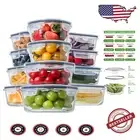 Airtight Glass Food Storage Containers - 24pcs Set for Meal Prep & Organization