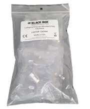BAG OF 100 NEW BLACK BOX C6EZUP-100PAK CATEGORY 6 EZ UN-SHIELDED PLUGS