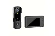 Wireless 2.4 GHz Private Video Doorbell with 4.3" IPS Display - 1080 P/720 P Recording, 160 Ultra Wide Angle Lens, 4000 mAh Battery, SD Card Storage and Two-Way Talk (NO Wi-Fi)