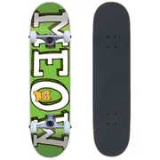 Meow Logo Complete Quality Assembled Skateboard 7.75"x31.7" - Green
