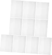 TEMPNAP 10Sheets Transparent Book Cover Film Scratch Protector for Books Magazines Documents Reusable Plastic Sleeves for Office Use