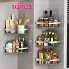 1/2PCS Bathroom Shelf Rack Storage Corner Shower Caddy Self Adhesive Organiser