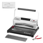 VEVOR Coil Spiral Binding Machine, Manual Book Maker with Electric Binding, 4...