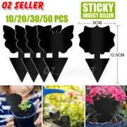 Up to 50pcs Dual Sided Strong Sticky Trap Insect Killer Fruit Fly Trap Gnat New