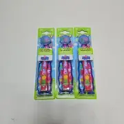 Firefly Value Pack 3 Pack X3 Lot Kids Soft Toothbrush with Cap Peppa Pig (R)