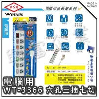 在飛比找Yahoo!奇摩拍賣優惠-【興富】【BI030497】威電牌電腦用延長線WT3366-