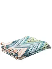 [Missoni Home] zigzag-design blanket (190cmx130cm)