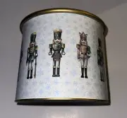 Ashland Gala Christmas Tabletop Decor Metal Bucket With Nutcracker Design