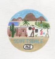 Doolittle Stitchery Scottsdale Arizona Travel Rd Handpainted Needlepoint Canvas