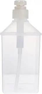 Plastic Squeeze Condiment Bottles Mason Jar Syrup Honey Dispenser Pump Bottle for Juice Icing Ketchup Frosting Cookie Decorating Sauces 1100ML (White)