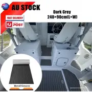 Non-skid EVA Foam Boat Flooring Mats Marine Faux Teak Decking Sheet | Dark Grey