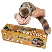 Funny THE RACCOON SPRING ANIMAL Magic Trick Clown Puppet Prop Furry Toy