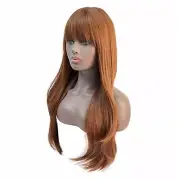 Cosplay Wig with Bangs for Women Heat Wigs A5V48911
