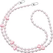 Hearts & Pearls Crossbody Phone Strap
