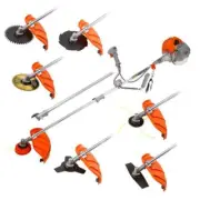 MTM 62cc 7in1 Brush Cutter Long Reach Garden Multi-Tool , Pole Trimmer, Hedge &