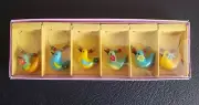 Pier 1 Imports, Springtime Wine Glass Charms. Colorful Glass Birds. 6 Set NIB.