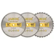 Ultimate 10-Inch Tungsten Carbide Saw Blade Set: 3-Pack for Precision Cutting