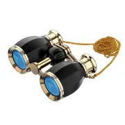 [EU Direct] AOMEKIE A03057R 4X30 Dual Tube HD Telescope Popular Mini Metal Handheld Drama Mirror Portable Retro Stage Dr