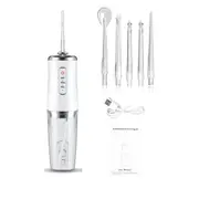 Water Flosser Electric Water Cordless Cordless Teeth Cleaner for Home Travel -White