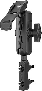 [TUSITA] Motorcycle GPS Mount Brake Clutch Reservoir Compatible with Garmin Handheld eTrex GPSMAP Rino Series - Double Socket Arm,Medium