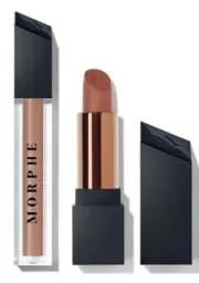 Morphe -Out And A Pout - "COCOA NUDE" Lip Duo- Lipstick & Lip Gloss - New In Box