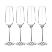 4pc Tempa Quinn 285ml Champagne Glass Sparkling Wine Drink Glassware Cup Clear