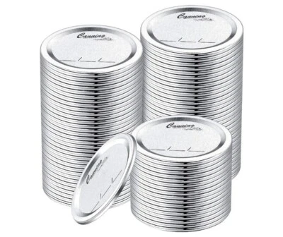 118-Count [86mm Wide Mouth] Canning Lids for Ball, Kerr Jars, Metal Mason Jar