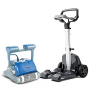 Dolphin M400 Robotic Pool Cleaner FREE Caddy - Combined Brush for Rough Pools