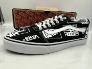 Vans Logo Mix Old Skool Black White Skateboarding Shoes US Men Sz 11